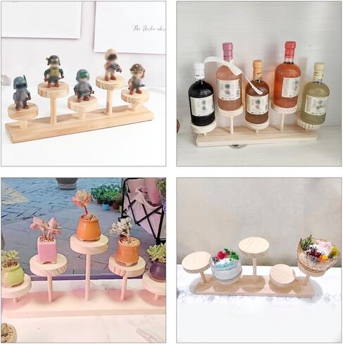 ايه بي كرو حامل مجسمات شخصيات الأكشن متعدد الطبقات، حامل خشبي، حامل عرض المجسم، رف عرض مجسمات، منظم لشخصيات الأكشن لزملائه هواة الجمع in Kuwait