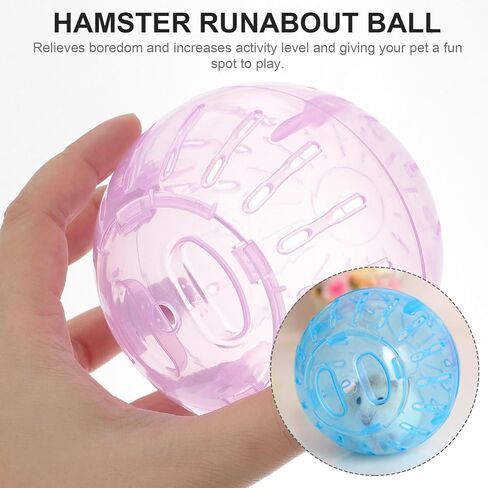 Mipcase Sports Accessories Mini Bunnies Mini Toy Small Hamster Track Guinea Pig Ball Hamster Cage Hamster Runabout Ball Small Pet Running Ball Small Pet Run About Ball Gym Ball 10cm in Saudi Arabia