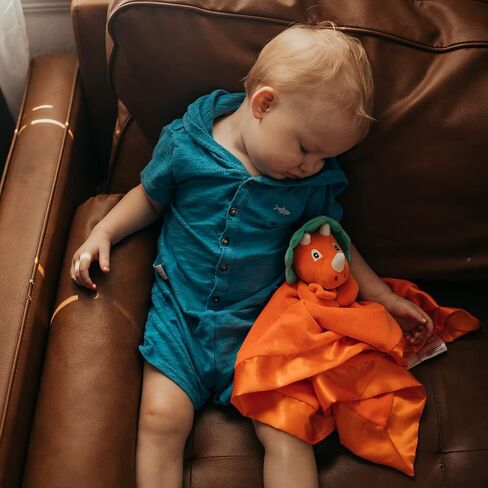 Longhorn Lovey Blanket for Baby | Large 20" x 20" Baby Lovey for Girls or Boys | Cute Longhorn Security Blanket for Babies and Toddlers in Saudi Arabia