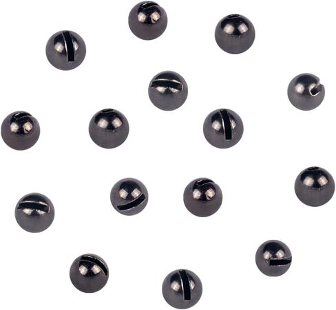150pcs Tungsten Slotted Beads for Fly Tying, Sink Deeper and Faster 12 Colors/13 Sizes Slotted Tungsten Beads Fly Tying Beads Head Fly Tying Materials in Kuwait