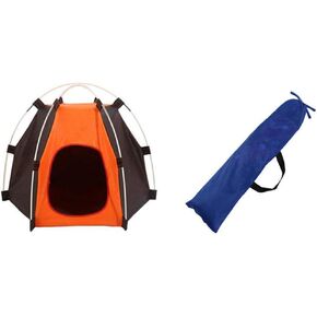TaktZeit Pet Tent Foldable Dog House Portable Pet Bed Camping Tent Outdoor or Indoor (Orange) in Saudi Arabia