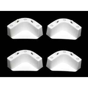 Boat Marine Cooler Mounting Kit for Yeti Igloo Engle Coleman (Set of 4) Black or White (White) in Kuwait