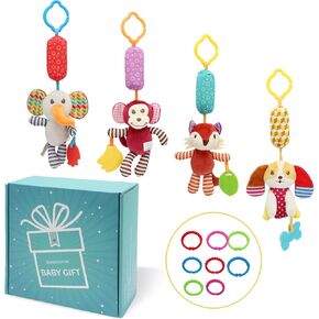 BLOOBLOOMAX Sock rattles for Babies 0-24 Months Baby Animal Foot Finder Educational Toys in Saudi Arabia