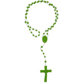 Vatican Imports Plastic Economy Rosary | 10 Bright Colors | Perfect for Camps, Groups and Retreats | Made in Italy | Christian Prayer Accessories in Kuwait