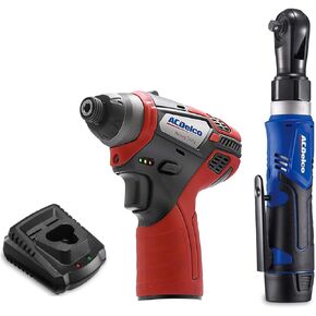 ACDelco ARW1209-K15 G12 سلسلة 12 فولت ليثيوم أيون لاسلكي 3/8 ريتشل مفتاح & Impact Driver مجموعة أدوات كومبو in Kuwait
