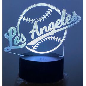 CLORURBANLIVE 3D Baseball New York Night Light 3D Illusion Lamp with Remote Control 16 Color Options Sports Decor Lighting for Fans (New York Multicoloured) in Saudi Arabia