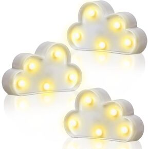 3 Pcs LED Stars Night Light Can Be Hung On The Wall Kids Room Room Light, Suitable for Birthday Party Holiday Decoration Baby Room Nursery Decoration (Stars)