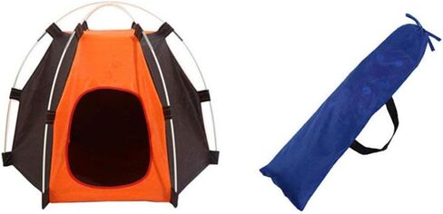 TaktZeit Pet Tent Foldable Dog House Portable Pet Bed Camping Tent Outdoor or Indoor (Orange) in Saudi Arabia