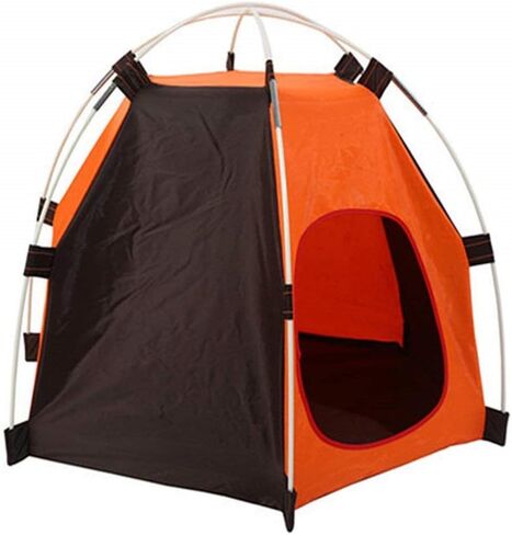 TaktZeit Pet Tent Foldable Dog House Portable Pet Bed Camping Tent Outdoor or Indoor (Orange) in Saudi Arabia