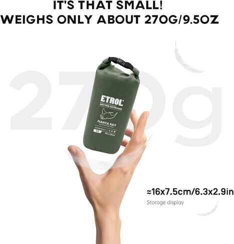 خيمة محمولة من إيترول - PU 7000+ مقاومة للماء، 0.6 رطل | قماش القنب متعدد الوظائف خفيف الوزن، قماش أرضي خفيف الوزن للنزهات في الهواء الطلق مع حقيبة تخزين للتخييم والمشي لمسافات طويلة وحقائب الظهر على الشاطئ in Kuwait