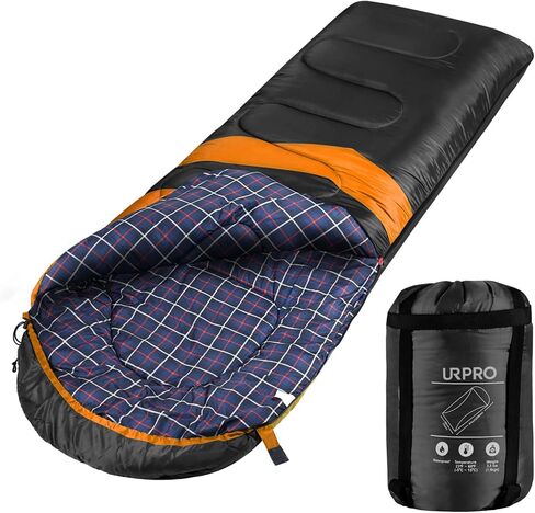 1.6kg Sleeping Bag 3-4 Seasons Warm Cold Weather Lightweight, Portable, Waterproof Sleeping Bag with Compression Sack for Adults & Kids - Indoor & Outdoor: Camping, Backpacking, Hiking in Saudi Arabia