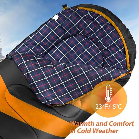 1.6kg Sleeping Bag 3-4 Seasons Warm Cold Weather Lightweight, Portable, Waterproof Sleeping Bag with Compression Sack for Adults & Kids - Indoor & Outdoor: Camping, Backpacking, Hiking in Saudi Arabia