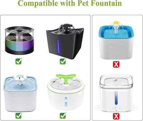 Cat Water Fountain Filters, 5 inch Pet Fountain Filters, Dog Fountain Activated Carbon Filters Replacement, Compatible with Cats and Dogs Automatic Water Dispenser (5Pcs) in Kuwait
