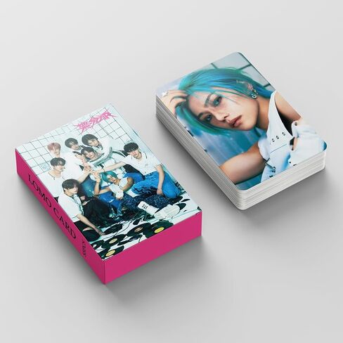 FOURBOM 樂STAR Photocards 55 قطعة Straykids Photocard Straykids 樂STAR ألبوم بطاقات KPOP Stray Kids بطاقات بريدية Stray Kids Merch 樂STAR Merch in Kuwait
