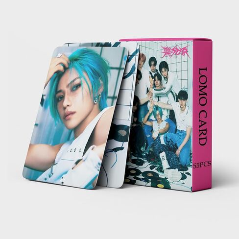 FOURBOM 樂STAR Photocards 55 قطعة Straykids Photocard Straykids 樂STAR ألبوم بطاقات KPOP Stray Kids بطاقات بريدية Stray Kids Merch 樂STAR Merch in Kuwait