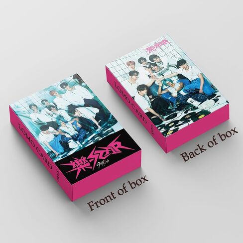 FOURBOM 樂STAR Photocards 55 قطعة Straykids Photocard Straykids 樂STAR ألبوم بطاقات KPOP Stray Kids بطاقات بريدية Stray Kids Merch 樂STAR Merch in Kuwait