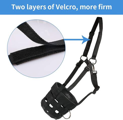 ايهوفن كمامة رعي للخيول - تحكم قابل للتعديل في الافراط في تناول الطعام وتعزيز الصحة مع حبل رصاص متضمن | جيد التهوية ومتين ومريح in Kuwait