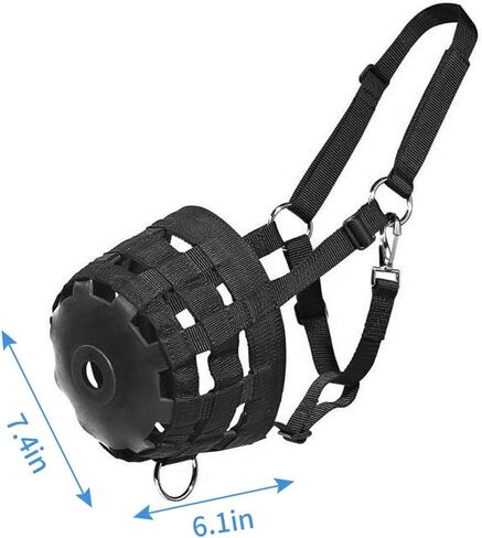 ايهوفن كمامة رعي للخيول - تحكم قابل للتعديل في الافراط في تناول الطعام وتعزيز الصحة مع حبل رصاص متضمن | جيد التهوية ومتين ومريح in Kuwait