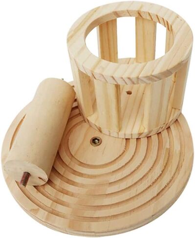 Rabbit Hay Manger Rack Multifunctional Wooden Food Feeder with Grinding Claw for Bunny Rabbits Chinchilla Guinea Pigs Small Animals (Hay Manger-A) in Saudi Arabia