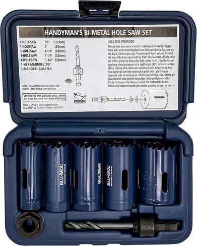 ديستون مجموعة منشار ثقب ثنائي المعدن من بلو مول E0103111، مجموعة من 7 قطع in Kuwait