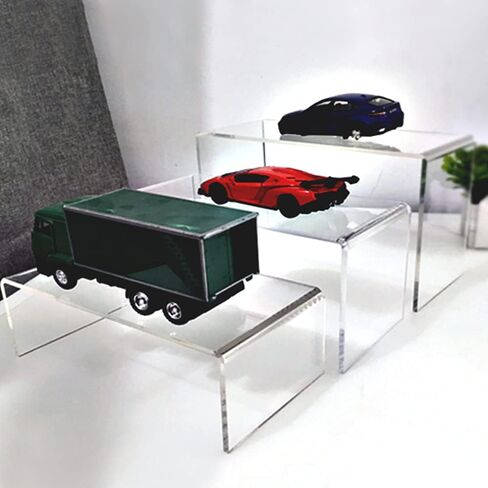 مجموعة من 5 قطع من راشعات العرض أكريليك شفاف، عرض رفوف عرض أكريليك للمجوهرات، الكيك، الحلوى، 5 أحجام in Kuwait