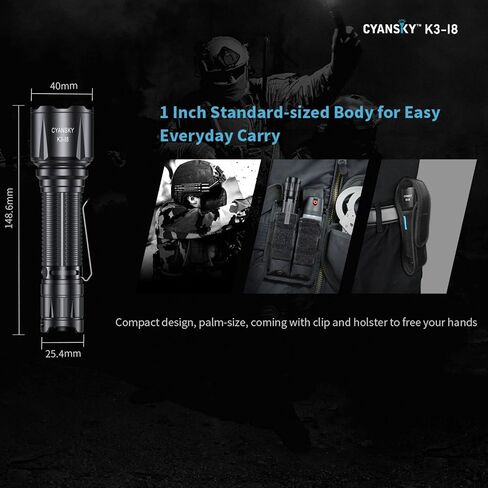 CYANSKY IR Flashlight,High-Power Long-Range IR Illuminator with 850nm Infrared LED Specially Designed for Night Hunting, Observation, Camera and Tactical Tasks(5000mW / 350M) in Saudi Arabia