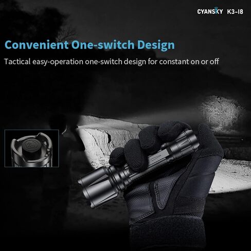 CYANSKY IR Flashlight,High-Power Long-Range IR Illuminator with 850nm Infrared LED Specially Designed for Night Hunting, Observation, Camera and Tactical Tasks(5000mW / 350M) in Saudi Arabia