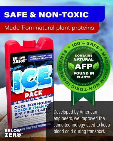 عبوات ثلج صغيرة جديدة قابلة لإعادة الاستخدام للمبردات الكبيرة وحقائب الغداء - أقل من الصفر - تكنولوجيا أبرد وأطول أمدًا في انتظار الحصول على براءة اختراع، حزمة جل ثلج تبريد لمدة تصل إلى 8 ساعات - مختومة من المصنع in Kuwait