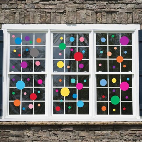 PARLAIM Wall Stickers for Bedroom Living Room, Polka Dot Wall Decals for Kids Boys and Girls (130 Circles) in Saudi Arabia