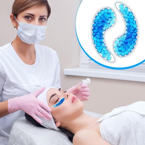 60 قطعة من ضمادات ثلج العين من دانسيب، قابلة لإعادة الاستخدام، رقع تحت العين، قناع قابل لإعادة الاستخدام لإجهاد العين، وتورم الاحمرار، وتخفيف آلام الصداع النصفي، وانتفاخ العين، واسترخاء العين in Kuwait