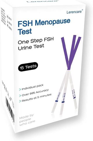 شرائط اختبار FSH للنساء في سن اليأس، 15 شريط اختبار سريع (البول) /اختبار انقطاع الطمث في المنزل in Kuwait