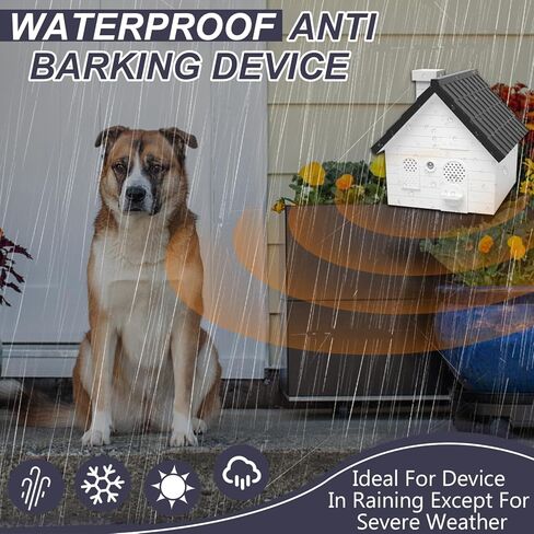 Bark Box for Barking Dogs,Anti Bark Device for Dogs,Barking Dog Deterrent,50 Ft Three Mode Anti Barker for Large,Safe for Dogs and Humans,for Indoor and Outdoor use,Undaunted by The Weather (White) in Kuwait