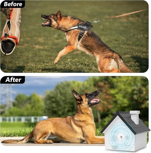 Bark Box for Barking Dogs,Anti Bark Device for Dogs,Barking Dog Deterrent,50 Ft Three Mode Anti Barker for Large,Safe for Dogs and Humans,for Indoor and Outdoor use,Undaunted by The Weather (White) in Kuwait