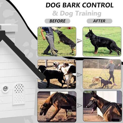 Bark Box for Barking Dogs,Anti Bark Device for Dogs,Barking Dog Deterrent,50 Ft Three Mode Anti Barker for Large,Safe for Dogs and Humans,for Indoor and Outdoor use,Undaunted by The Weather (White) in Kuwait