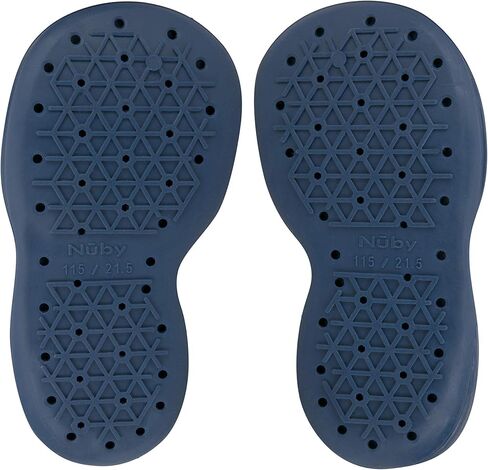 Nuby Snekz Comfortable Rubber Sole Sock Shoes for First Steps- Blue Bear/Large 22-30 Months in Saudi Arabia