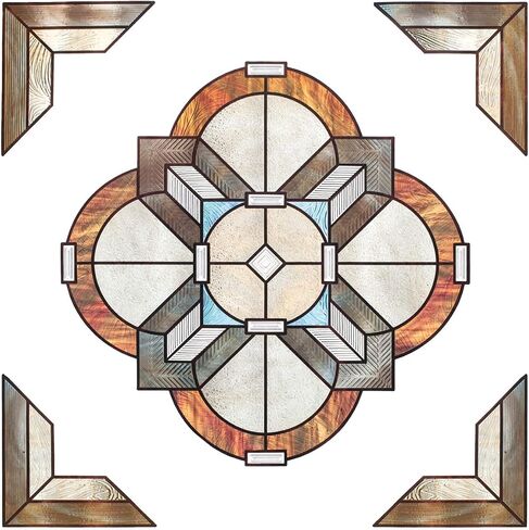 آرتسكيب نيوبورت العنبر نافذة لهجة 12 "× 12" in Saudi Arabia