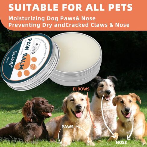 Puzeku Dog Paw Balm, 2 Oz Paw Balm Dogs & Cats, 3 in 1 Heal, Repair and Sooth Dry Cracked & Damaged Paws, Pads and Nose, 100% Natural Dog Paw Cream with Shea Butter Coconut Oil & Beeswax… in Saudi Arabia
