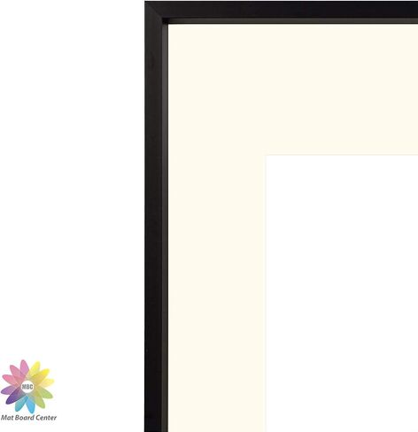Mat Board Center, 8x10 Aluminum Picture Frame - Display 5x7 with Mat and 8x10 Without Mat - Horizontal and Vertical for Tabletop Wall Mounting Metal Photo Frame (Black, 1-Pack) in Saudi Arabia