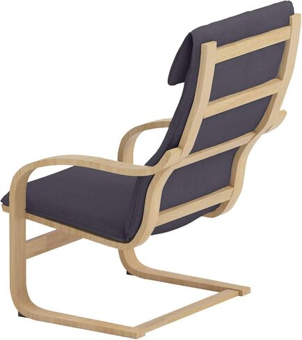 تم تصميم غطاء كرسي Poang القطني البديل خصيصًا لغطاء كرسي IKEA Poang ذو الذراعين فقط. (رمادي قطني فاتح) in Kuwait