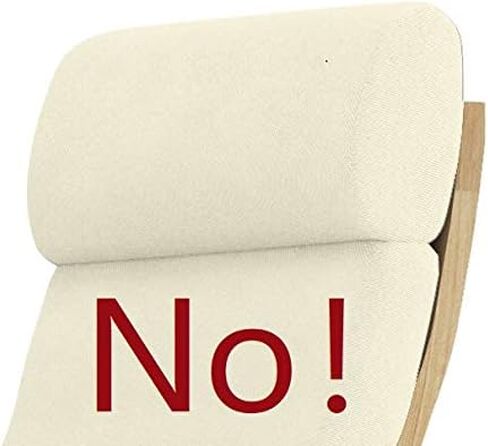 تم تصميم غطاء كرسي Poang القطني البديل خصيصًا لغطاء كرسي IKEA Poang ذو الذراعين فقط. (رمادي قطني فاتح) in Kuwait