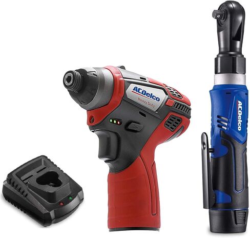 ACDelco ARW1209-K15 G12 سلسلة 12 فولت ليثيوم أيون لاسلكي 3/8 ريتشل مفتاح & Impact Driver مجموعة أدوات كومبو in Kuwait