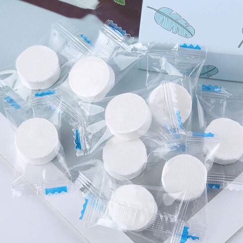 Compressed Towels, Darate 100PCS Portable Disposable Towels - Soft, Durable, Reusable Face Towels - Travel, Home, Outdoor, Camping, Hiking, Sport Hand Cotton Compressed Towels Tablets (100PCS) in Saudi Arabia