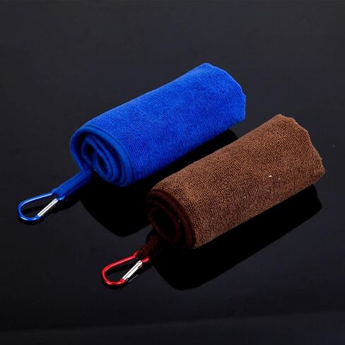 Toasis Fishing Towels with Carabiner Clip 14 x 11 Inch Pack of 3 (Mixed B) in Kuwait