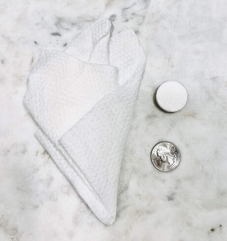RICHSKIN.co 25 Count Travel Pack Compressed Towelettes, Thick Sturdy Individually Wrapped Expandable Coin Tissues for Beauty Face, Hands, Home Sports or Outdoors, Rinseable Reusable Wipes, 100% Cotton in Saudi Arabia