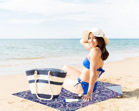 ARTHMOM Quick Dry Sand Free Microfiber Beach Towel for Adults, 71''x40'' Oversized Super Absorbent Lightweight Camping Towel for Traveling Swimming Sports (Purple Turtle) in Saudi Arabia