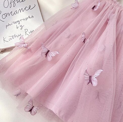 Ncycullo Baby Girl Tutu Dresses Infant Sleeveless Dress Toddler Rainbow Tulle Dress Princess Soft Pom Tutu Dress in Kuwait