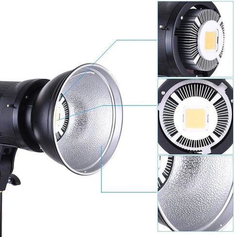 Godox SL-60W Kit with Softbox and 2.8M Stainless Steel Light Stand LED Video Light 5600K Studio Continuous Lamp Bowens Mount Wirelessly Adjust Photo Lights for YouTube, Wedding, Outdoor Shooting in Saudi Arabia