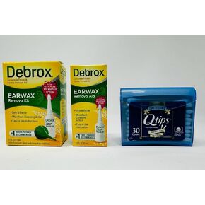 Bare Ideas Clean Ears Kit Aid Earwax Removal Travel Bundle. Includes Earx Drops with Earwax Removal kit Syringe Bulb 0.5oz, Removal Aid 0.5oz, Cotton Swabs with Carrying Bag. Ear Wax Removal kit in Saudi Arabia