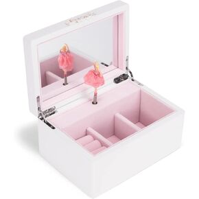 Cottage Garden Ballerina 9 inch Wood Musical Jewelry Box Plays Tune Swan Lake in Kuwait