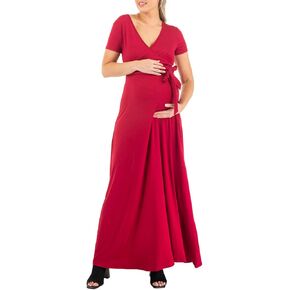 فستان ماذر بي للحوامل طويل أو مرتفع ومنخفض مع حزام قابل للتعديل in Kuwait